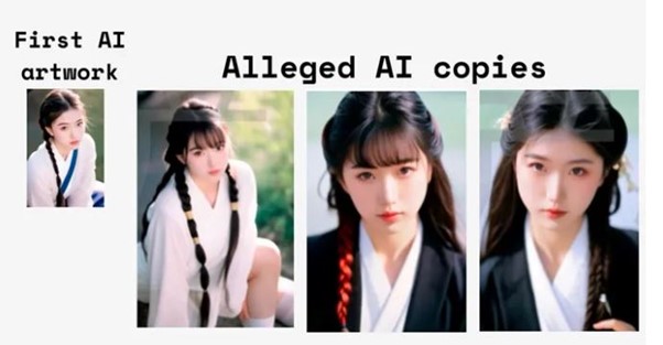 Photo-realistic AI-generated images of a young East Asian woman